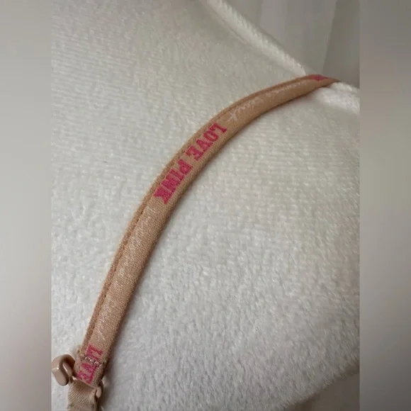 PINK Victoria’s Secret Vintage Super Push Up Bra In Nude Size 34A - Picture 6 of 11